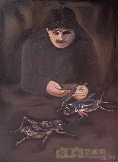 史新骥  蟋蟀郎君 72×52cm